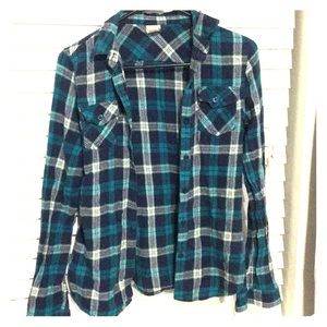 Mossimo Plaid Button up Size Med